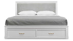 Wesley White Storage Bed