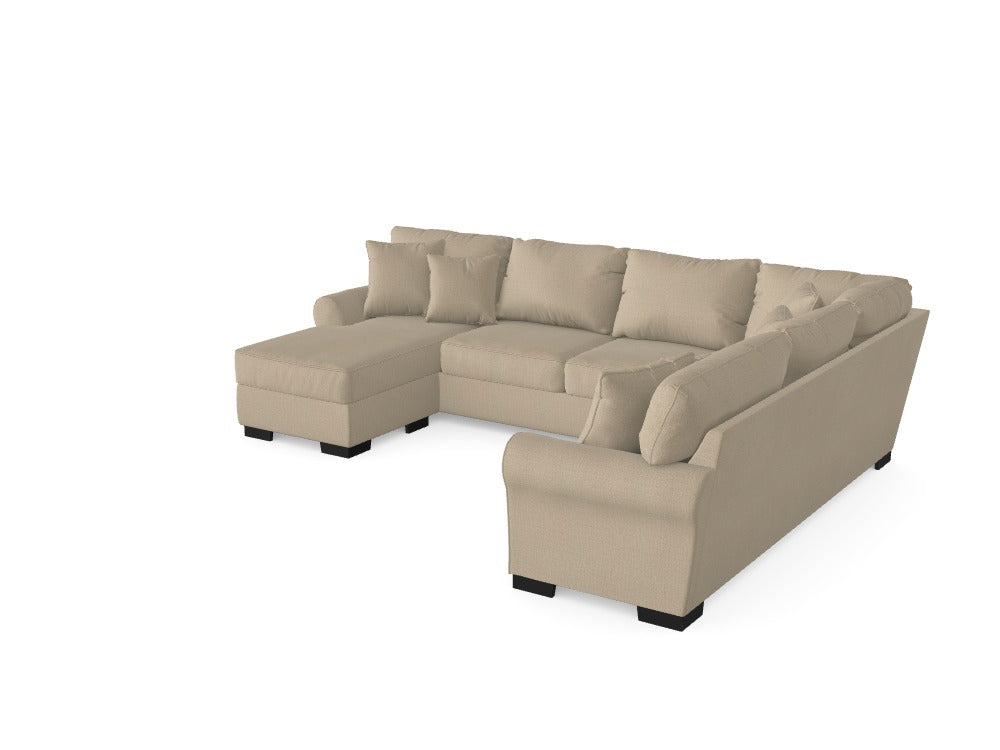 Heath Sectional with Chaise - Custom Design Ref: 2BE0PIG