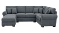Heath "Crossing Anchor" Sectional with Left Arm Facing Chaise