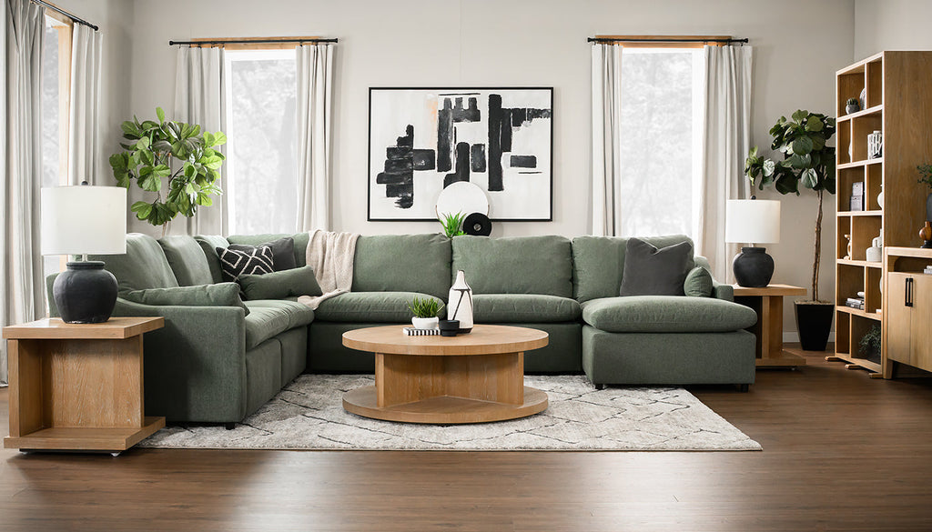 Jacqueline Dexter Eucalyptus Sectional with Chaise